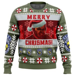 Resident Evil Chris Redfield Bloodline Ugly Christmas Sweater