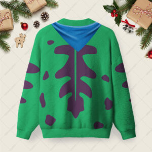 Alternative view of Resist Frog Suit Ugly Christmas Fuzzy Fleece Sweatshirt