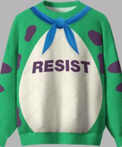 Resist Frog Suit Ugly Christmas Sweater