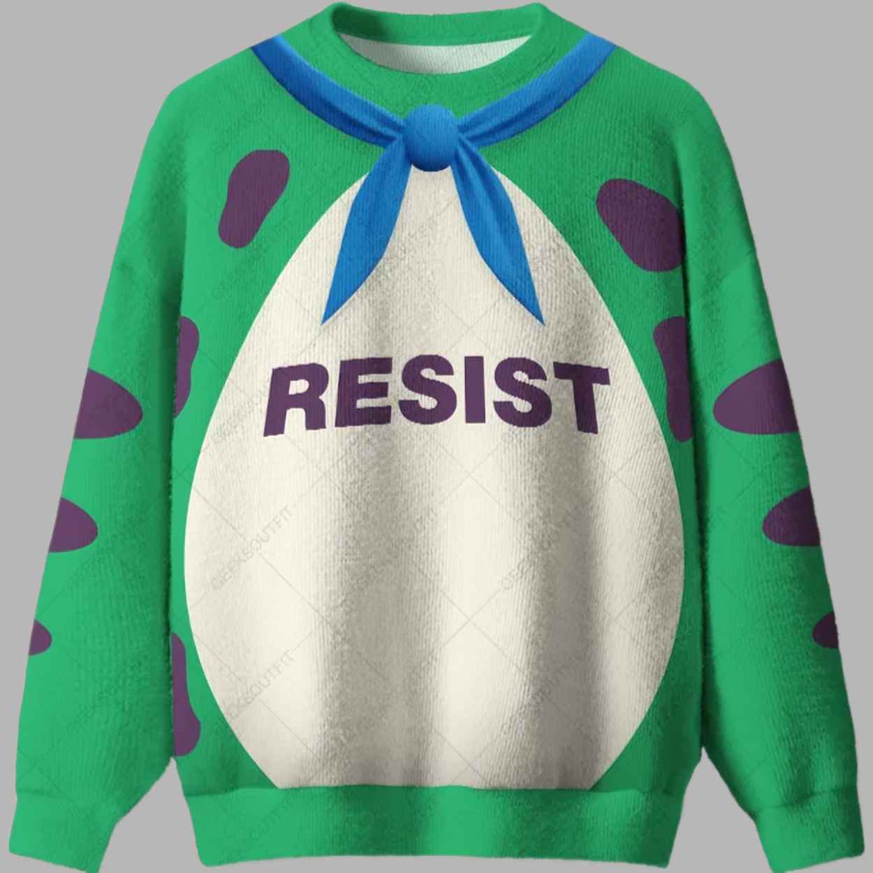 Resist Frog Suit Ugly Christmas Sweater - gullprint.com