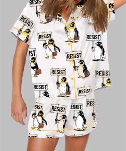 Alternative view of Resist Penguin Activism Anti Pajama Set