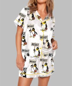 Resist Penguin Activism Anti Pajama Set