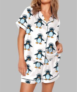 Resist Penguin Activism Flippers Up Pajama Set