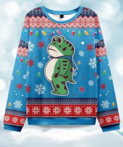 Resist Portland Frog Christmas Ugly Christmas Sweater