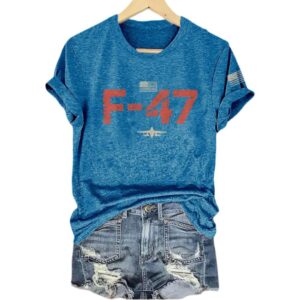 Alternative view of Retro Boeing F-47 Trump America Shirt