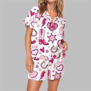 Retro Howdy Valentine Pajama Set For Women
