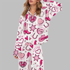 Alternative view of Retro Howdy Valentine Pajama Set For Women