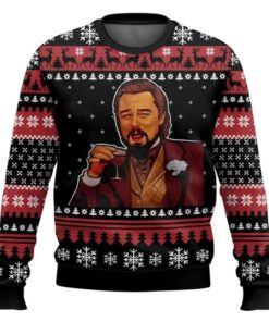 Retro Leonardo Dicaprio Meme Ugly Christmas Sweater