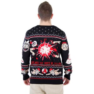 Alternative view of Rick and Morty Happy Human Holiday Ugly Christmas Sweater