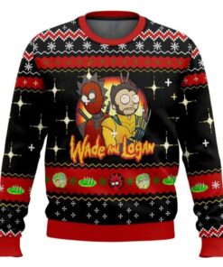 Rick And Morty In Deadpool Multiverse Ugly Christmas Sweater