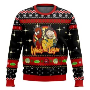 Rick And Morty In Deadpool Multiverse Ugly Christmas Sweater