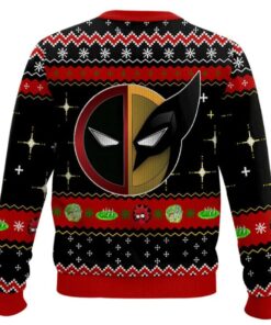 Alternative view of Rick And Morty In Deadpool Multiverse Ugly Christmas Sweater