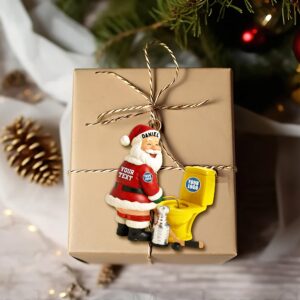Alternative view of Rivalry Santa Ornament - Personalized Gift For Sport Lovers 02HULU151025