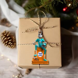 Alternative view of Rivalry Skeleton Ornament - Personalized Gift For Sport Lovers 05OHLU311025