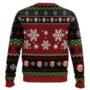 Alternative view of Rock Around The Christmas Tree The Rock Ugly Sweater