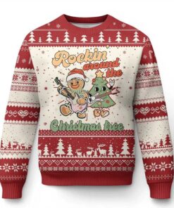 Rockin Around The Christmas Tree Ugly Christmas Sweater 