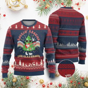 Rockin Around The Classroom Ugly Christmas Sweater - Grishko.com