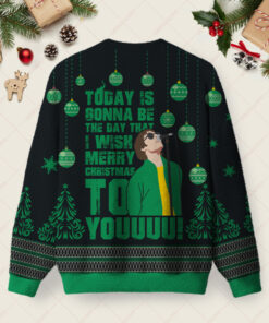 Alternative view of Rockin' Xmas Carol Christmas Fuzzy Fleece Sweatshirt