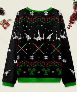 Alternative view of Rogue Black Ugly Christmas Fuzzy Fleece Sweatshirt