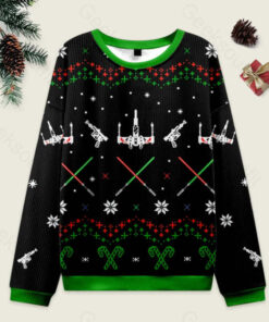 Rogue Black Ugly Christmas Fuzzy Fleece Sweatshirt