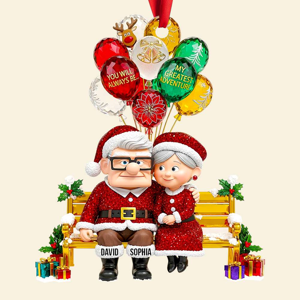 Romantic Couple Christmas Ornament - Personalized Gifts For Couple 03TGDT110825 - Image 3