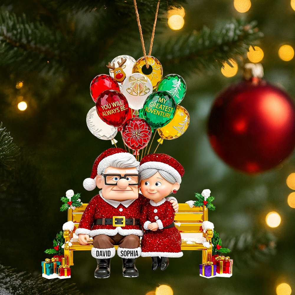 Romantic Couple Christmas Ornament - Personalized Gifts For Couple 03TGDT110825 - Image 4