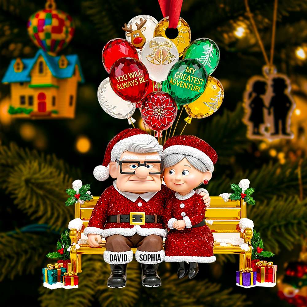 Romantic Couple Christmas Ornament - Personalized Gifts For Couple 03TGDT110825