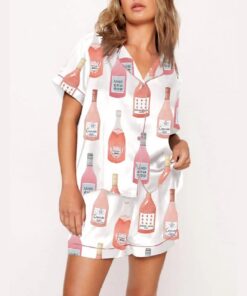 Alternative view of Rose All Day Wine Pajama Set