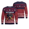 Rottweiler Ugly Christmas Sweater 