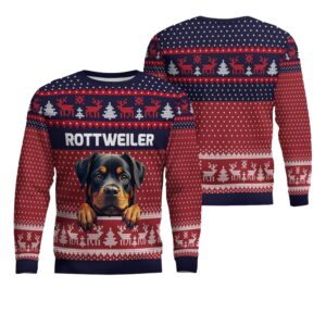 Rottweiler Ugly Christmas Sweater - Grishko.com