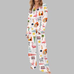 Alternative view of Royal Palm Pajama Set