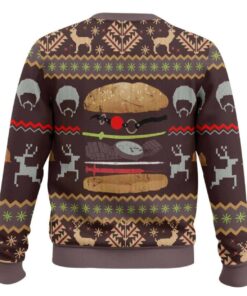Alternative view of Royale With Cheese Pulp Fiction Ugly Christmas Sweater