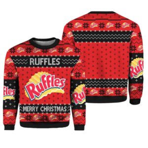 Rufffles Snack Brand Ugly Christmas Sweater - Grishko.com