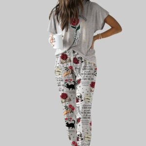 Alternative view of Run Little Mouse Casual Pajama Set For Women