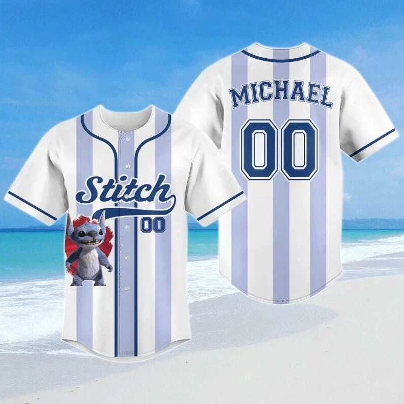 Personalized Stitch Live Action Lilo And Stitch 2025 Baseball Jersey - Image 2