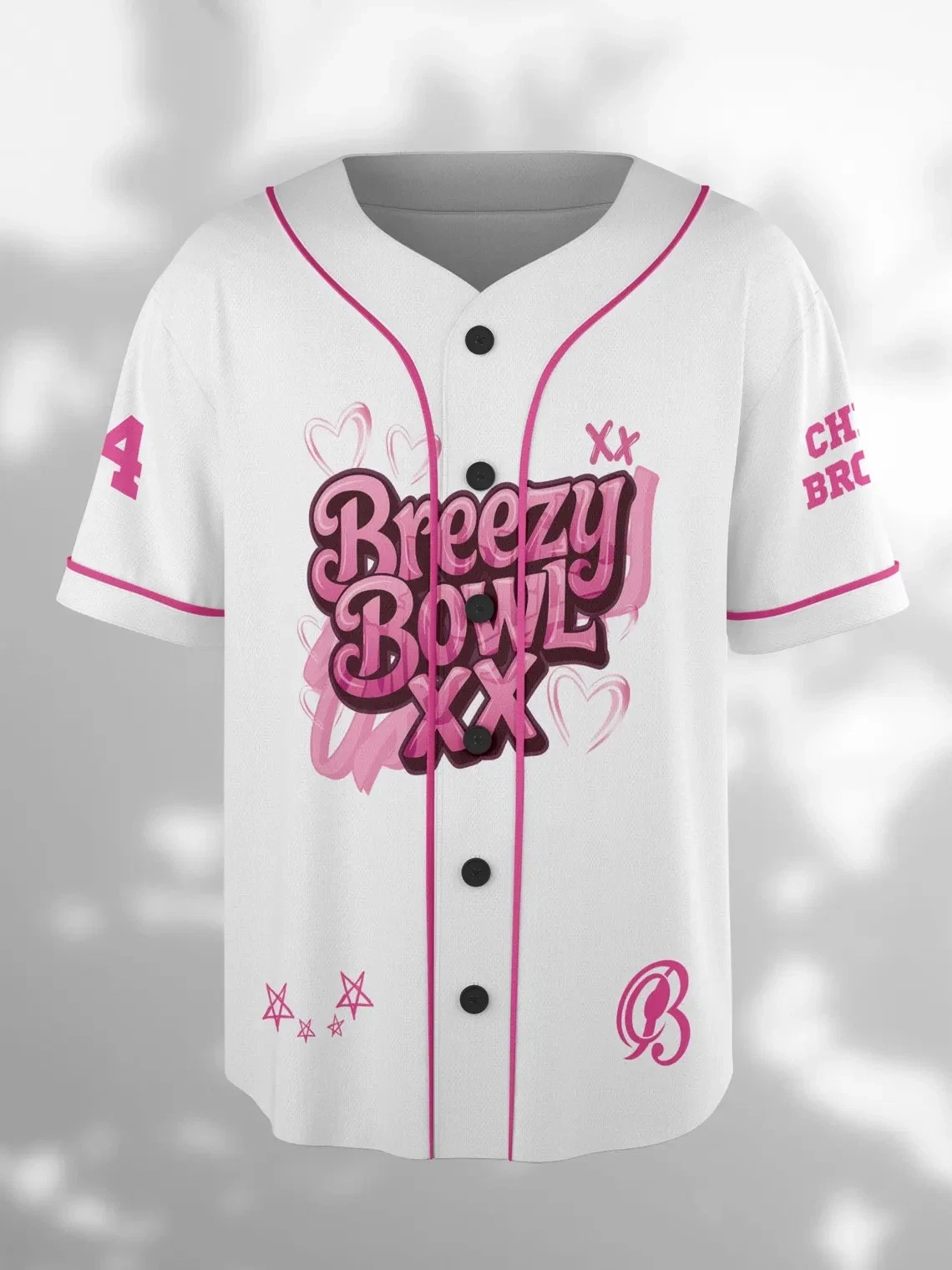 Chris Brown Breezy Bowl XX Tour 2025 Jersey, 2025 Tour Breezy Bowl Jersey Gift For Fans - Image 3