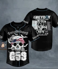 Alternative view of Suicideboys Baseball Jersey, Suicideboys Jersey Shirt, Gray Day 2025 Jersey