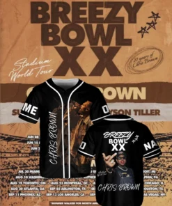 Alternative view of Chris Brown Style Breezy Bowl XX 2025 Tour Jersey