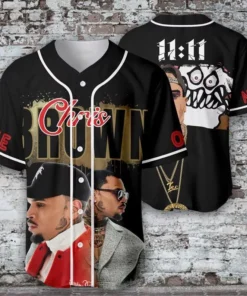 Personalized Chris Brown Tour 2025 Baseball Jersey, Custom Breezy Bowl XX Tour