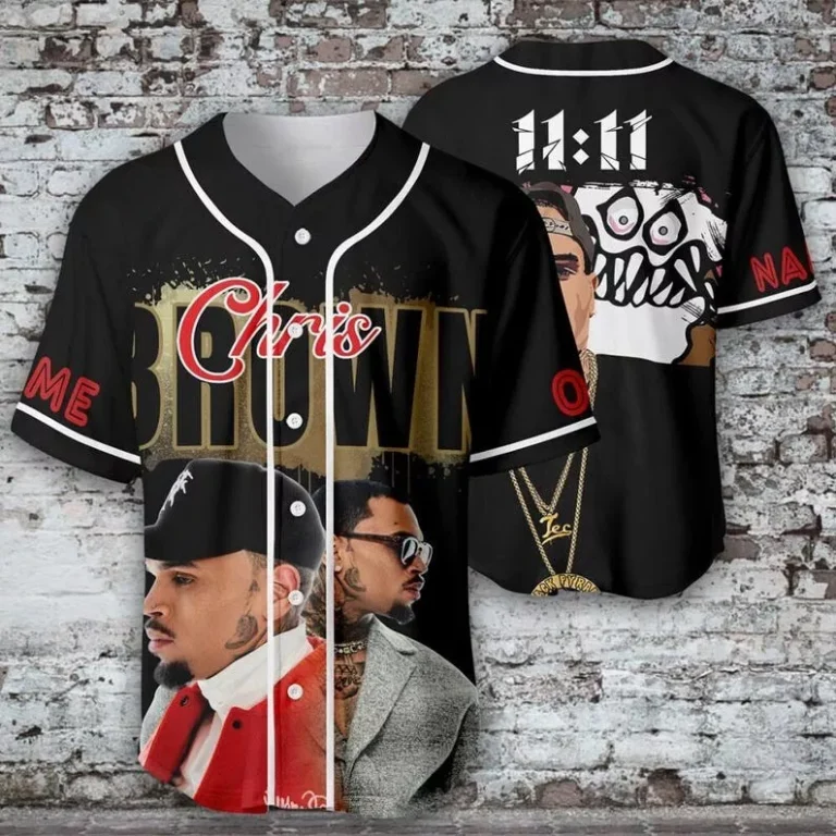 Personalized Chris Brown Tour 2025 Baseball Jersey, Custom Breezy Bowl XX Tour