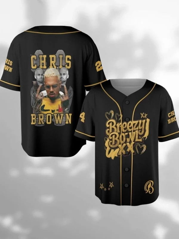 Alternative view of Chris Brown Breezy Bowl XX Tour 2025 Jersey, Breezy Bowl Jersey