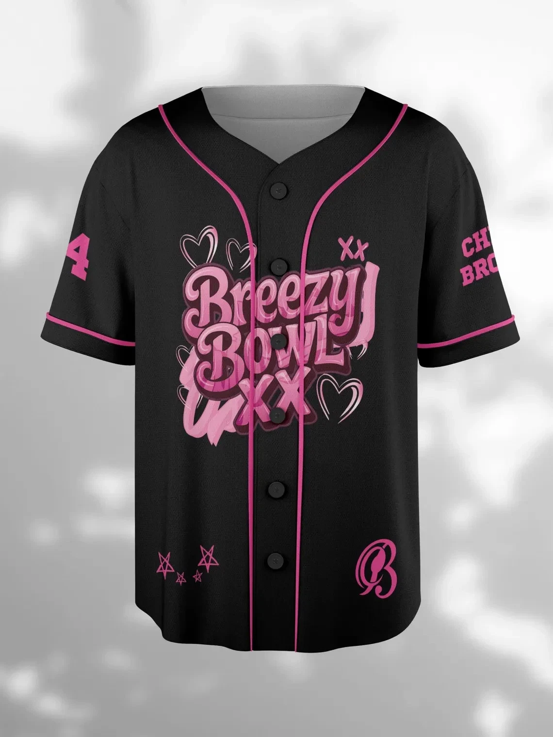 Chris Brown Breezy Bowl XX Tour 2025 Jersey, 2025 Tour Breezy Bowl Jersey Gift - Image 3