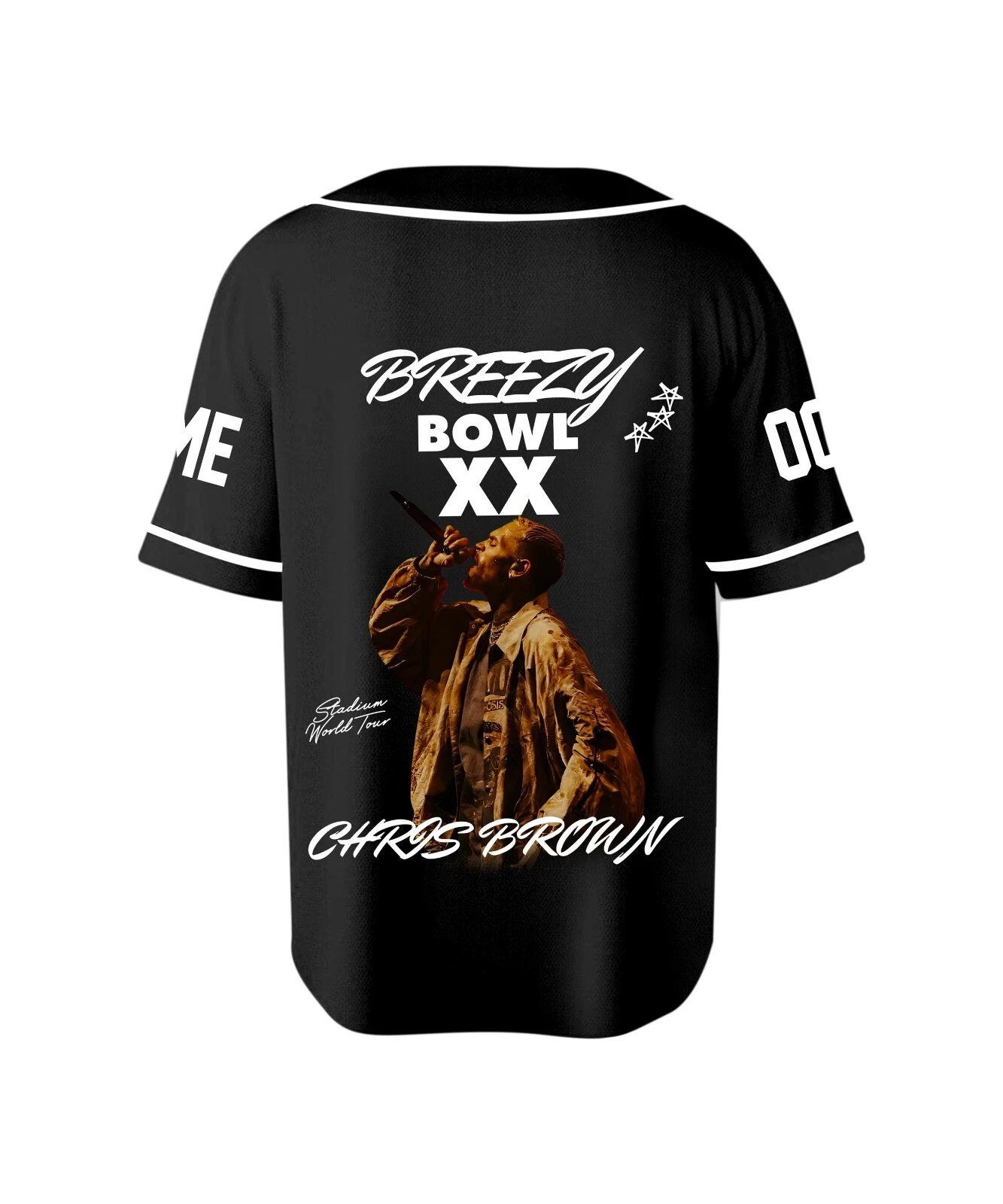 Personalized Chris Brown Tour Jersey, Breezy Bowl XX 2025 Shirt - Image 4