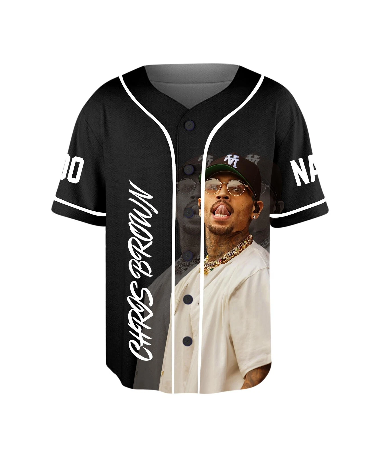 Personalized Chris Brown Tour Jersey, Breezy Bowl XX 2025 Shirt - Image 3