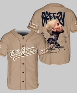 Alternative view of Personalized Breezy Bowl XX 2025 Jersey, Chris Brown Breezy Bowl Baseball Jersey
