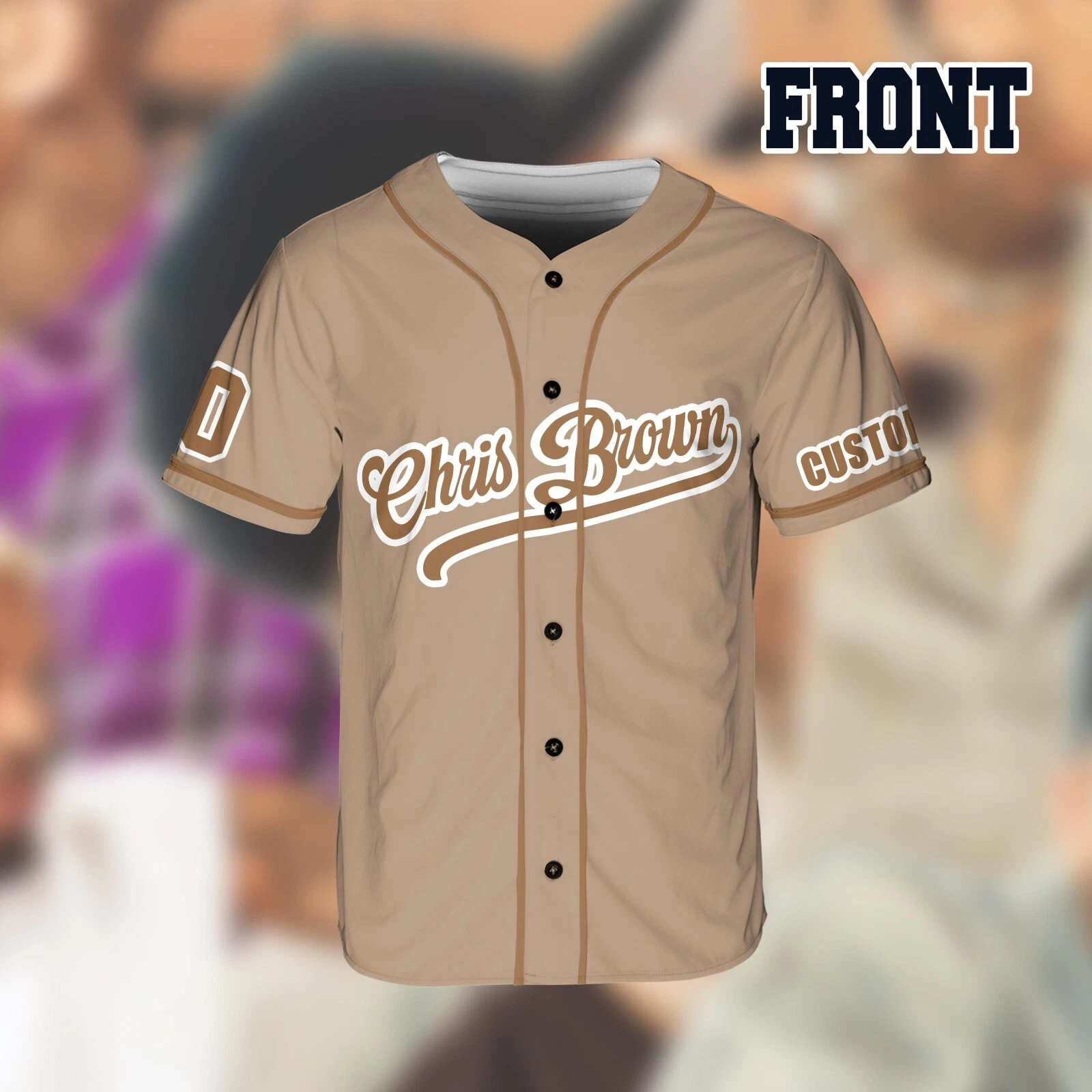 Personalized Breezy Bowl XX 2025 Jersey, Chris Brown Breezy Bowl Baseball Jersey - Image 4