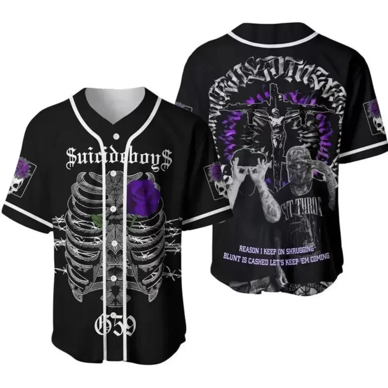Alternative view of Suicideboy G59 Concert Tour 2025 Baseball Jersey, Greyday Tour Shirt, City Morgue Shirt