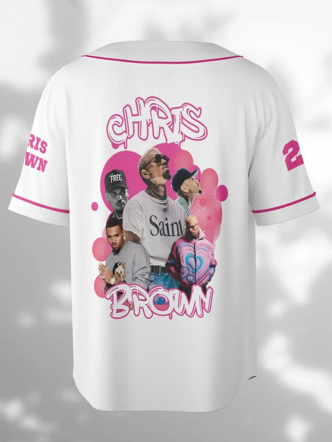 Chris Brown Breezy Bowl XX Tour 2025 Jersey, 2025 Tour Breezy Bowl Jersey Gift For Fans - Image 4