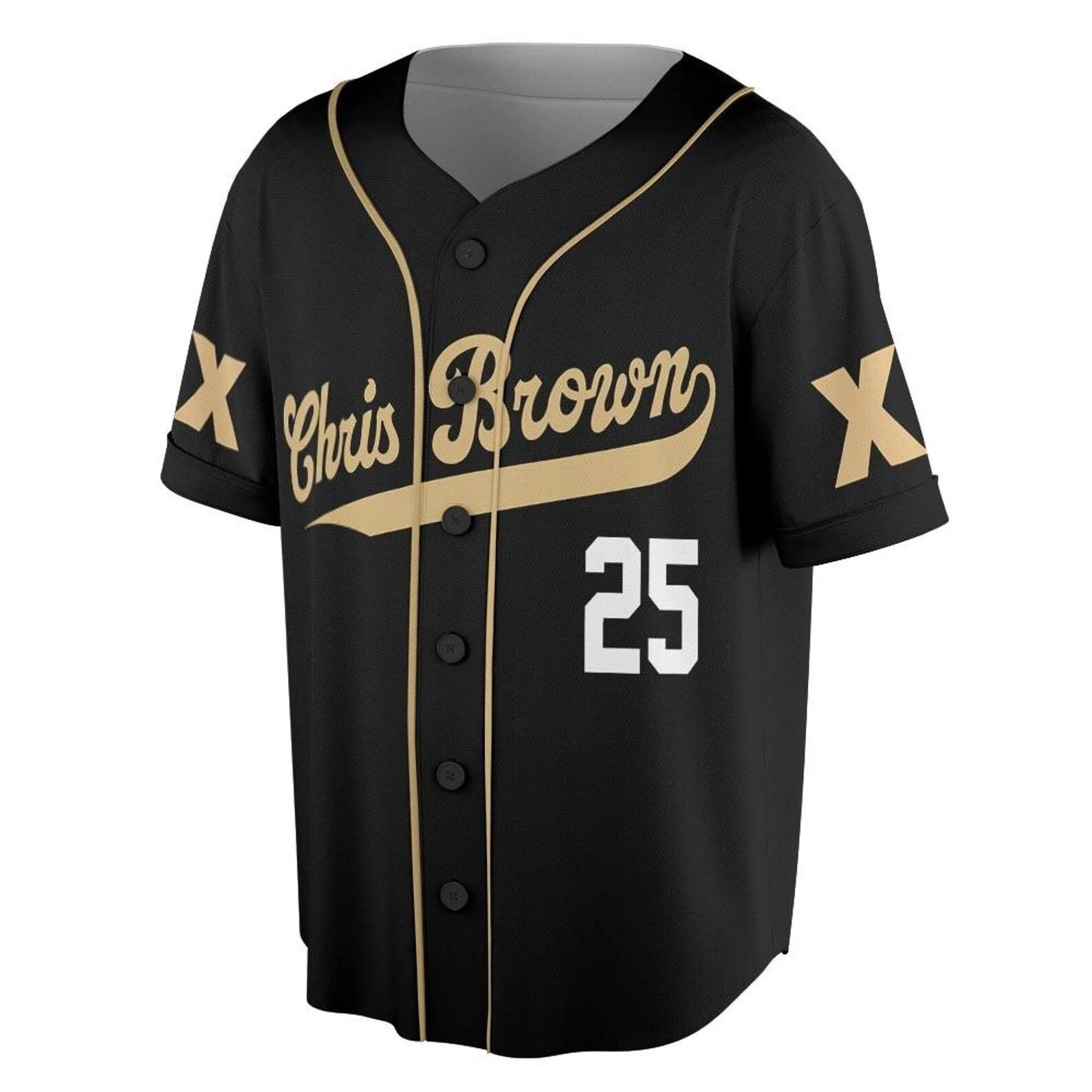 Chris Breezy Tour 2025 Baseball Jersey, Bowl XX Concert 2025 Summer Tour - Image 6
