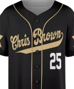 Alternative view of Chris Breezy Tour 2025 Baseball Jersey, Bowl XX Concert 2025 Summer Tour